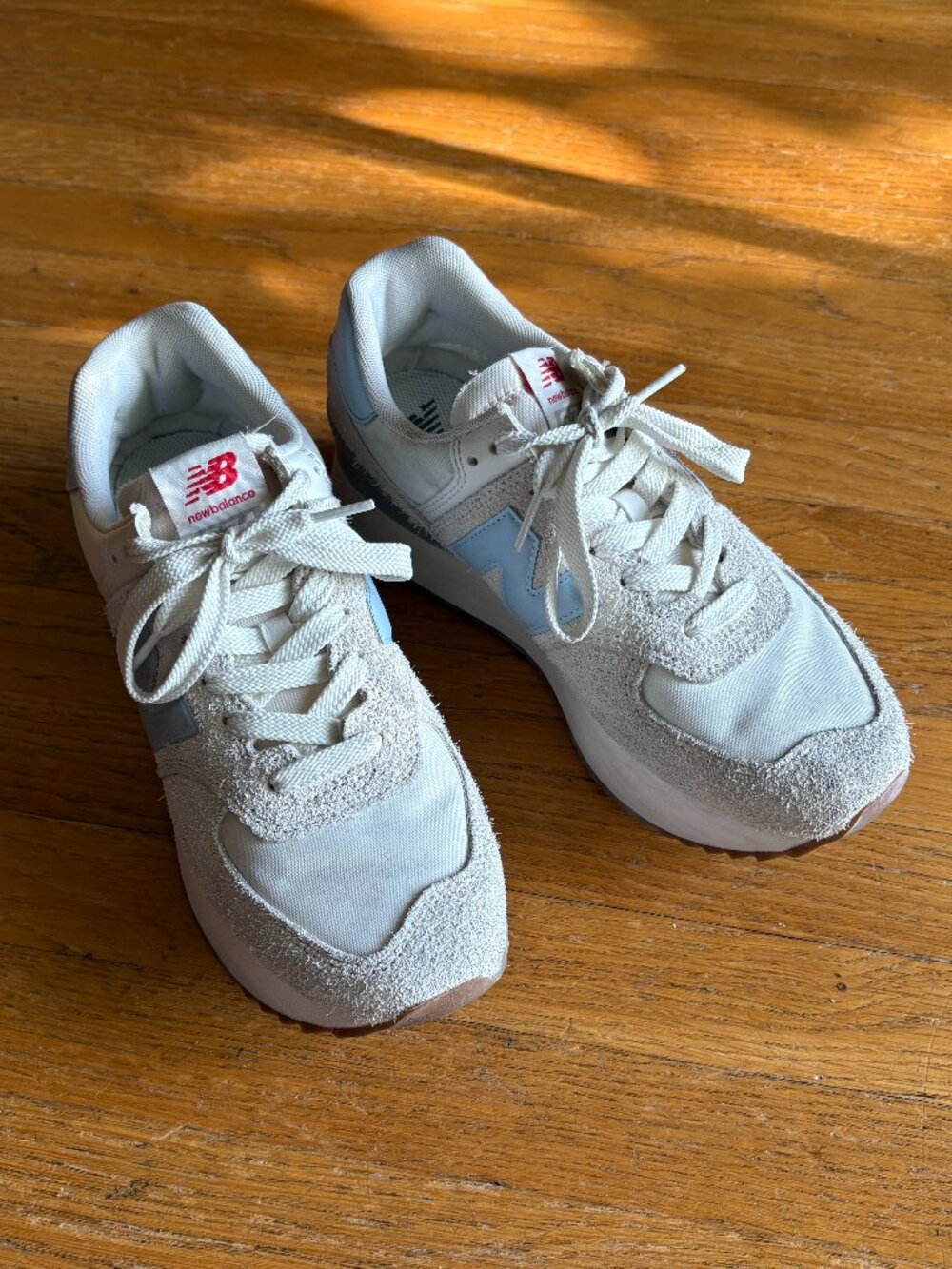 New Balance // Moonbean Light Chrome Blue Sneakers